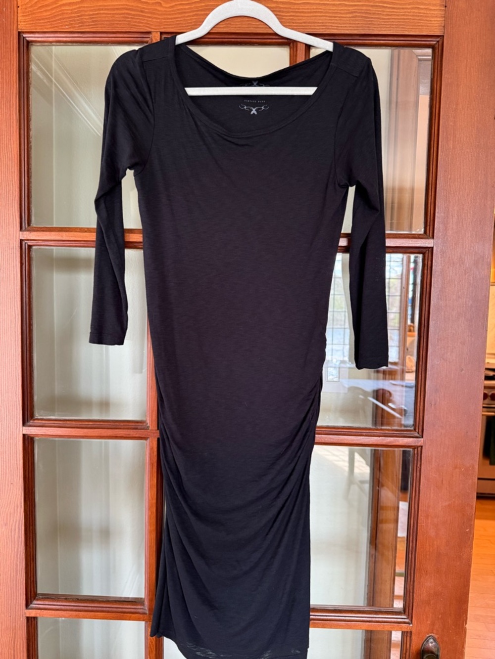 Velvet Brand Women’s Black Long Sleeve Scoop Neck Women's Dress Size Small